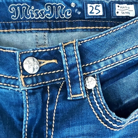🤑 CLEARANCE SALE 20%! Miss Me Jean's Hailey Skinny 25 - Picture 3 of 11